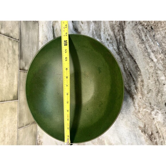 Vintage Fleetwood Green Mid Century Modern 13" Salad/ Serving Bowl Retro MCM - Picture 8 of 8